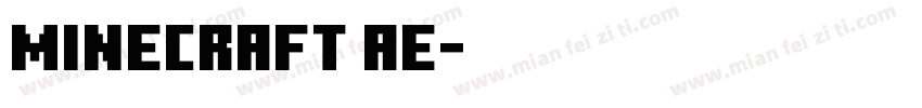 Minecraft AE字体转换